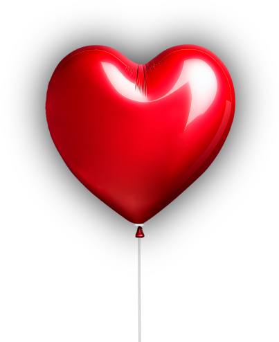Luftballon in Herzform